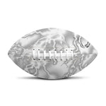 White Electric Lightning Print Rugby Ball