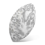 White Electric Lightning Print Rugby Ball