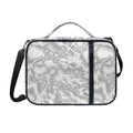 White Electric Lightning Print Shoulder Strap Bible Bag