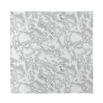 White Electric Lightning Print Silk Bandana