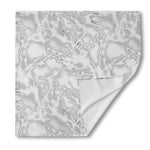 White Electric Lightning Print Silk Bandana