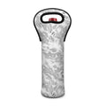 White Electric Lightning Print Single Neoprene Wine Tote