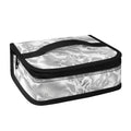 White Electric Lightning Print Small Lunch Bag