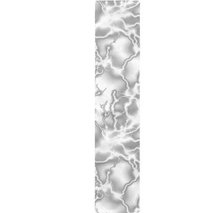 White Electric Lightning Print Table Runner