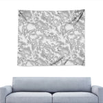 White Electric Lightning Print Tapestry