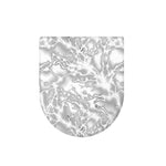 White Electric Lightning Print Toilet Lid Cover
