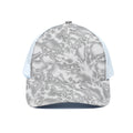 White Electric Lightning Print White Mesh Trucker Hat