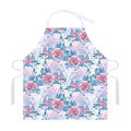 White Fairy Rose Unicorn Pattern Print Adjustable Apron