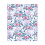 White Fairy Rose Unicorn Pattern Print Curtain