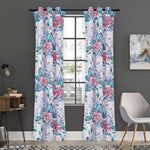 White Fairy Rose Unicorn Pattern Print Curtain