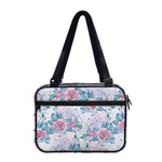 White Fairy Rose Unicorn Pattern Print Double Strap Bible Bag