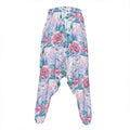 White Fairy Rose Unicorn Pattern Print Hammer Pants
