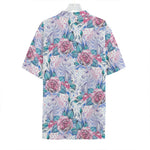 White Fairy Rose Unicorn Pattern Print Hawaiian Shirt