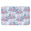 White Fairy Rose Unicorn Pattern Print Indoor Door Mat