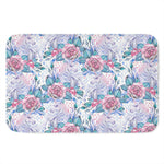 White Fairy Rose Unicorn Pattern Print Indoor Door Mat