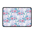 White Fairy Rose Unicorn Pattern Print Kitchen Mat