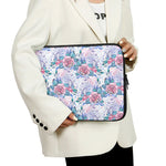 White Fairy Rose Unicorn Pattern Print Laptop Sleeve