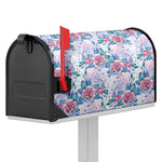 White Fairy Rose Unicorn Pattern Print Mailbox Cover