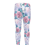 White Fairy Rose Unicorn Pattern Print Men's leggings