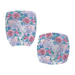 White Fairy Rose Unicorn Pattern Print Office Chair Cover