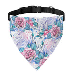 White Fairy Rose Unicorn Pattern Print Over The Collar Dog Bandana