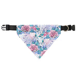 White Fairy Rose Unicorn Pattern Print Over The Collar Dog Bandana