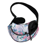 White Fairy Rose Unicorn Pattern Print Pet Sling Carrier