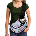 White Fairy Rose Unicorn Pattern Print Pet Sling Carrier