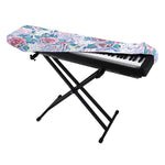 White Fairy Rose Unicorn Pattern Print Piano Keyboard Cover