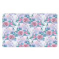 White Fairy Rose Unicorn Pattern Print Polyester Doormat