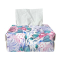 White Fairy Rose Unicorn Pattern Print Rectangle Tissue Box Cover