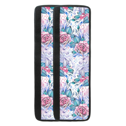 White Fairy Rose Unicorn Pattern Print Refrigerator Handle Covers