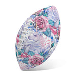 White Fairy Rose Unicorn Pattern Print Rugby Ball