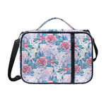 White Fairy Rose Unicorn Pattern Print Shoulder Strap Bible Bag
