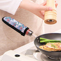 White Fairy Rose Unicorn Pattern Print Skillet Handle Cover