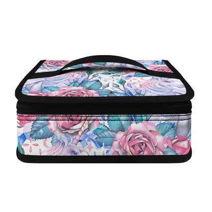 White Fairy Rose Unicorn Pattern Print Small Lunch Bag