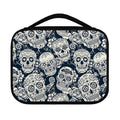 White Floral Sugar Skull Pattern Print Classic Bible Case