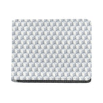White Geometric Cube Shape Pattern Print Bifold Wallet