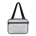 White Geometric Cube Shape Pattern Print Double Strap Bible Bag