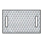 White Geometric Cube Shape Pattern Print Golf Cart Seat Cover