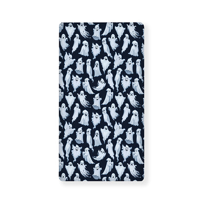 White Ghost Pattern Print Baby Crib Sheet