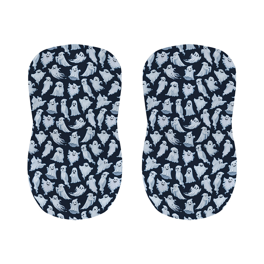 White Ghost Pattern Print Bar Stool Covers