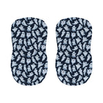 White Ghost Pattern Print Bar Stool Covers