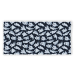 White Ghost Pattern Print Beach Towel