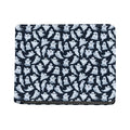White Ghost Pattern Print Bifold Wallet