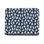White Ghost Pattern Print Bifold Wallet
