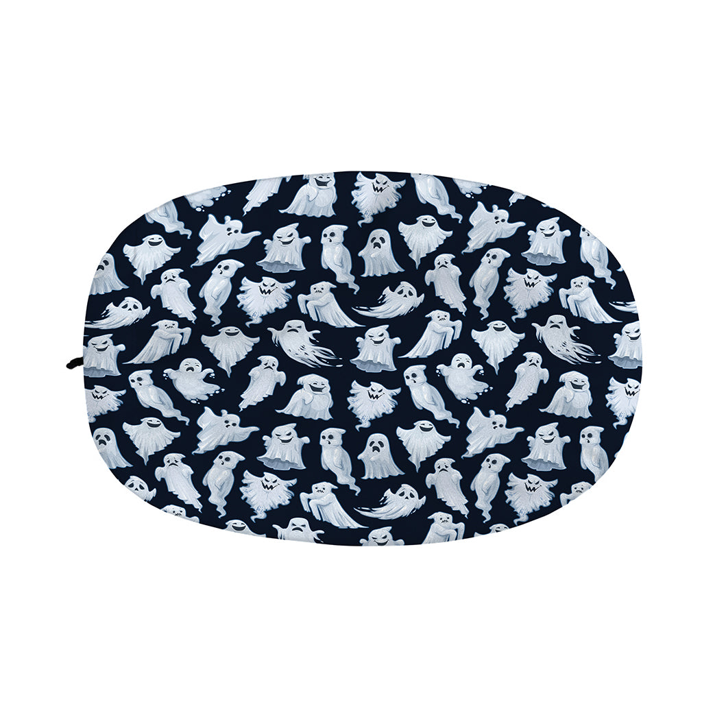 White Ghost Pattern Print Car Side Mirror Covers