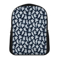 White Ghost Pattern Print Casual Backpack