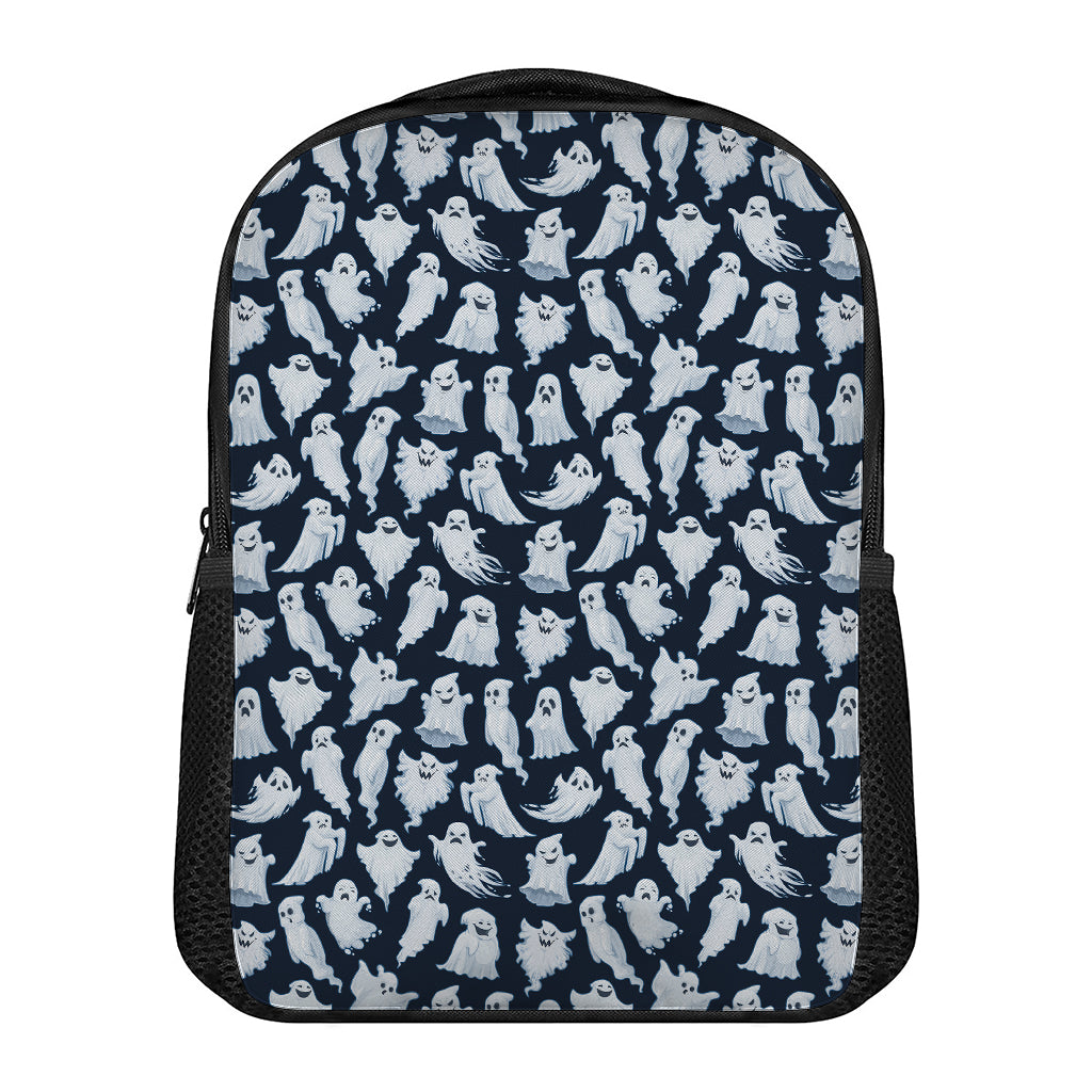 White Ghost Pattern Print Casual Backpack