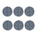 White Ghost Pattern Print Coaster Set